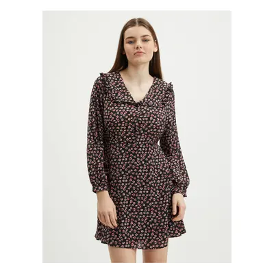 Black floral dress ONLY Rosa - Women