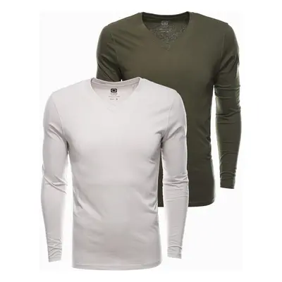 Ombre Men's V-NECK longsleeve set - mix