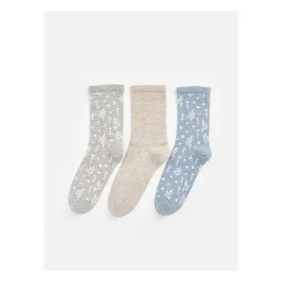 LC Waikiki 3-Pack of Lcw Patterned Women's Socks