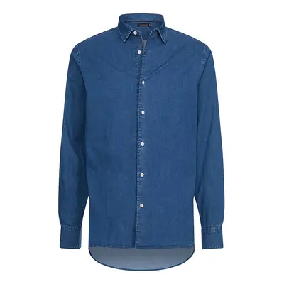 Tommy Hilfiger Shirt - ORGANIC STRETCH DENIM SHIRT blue