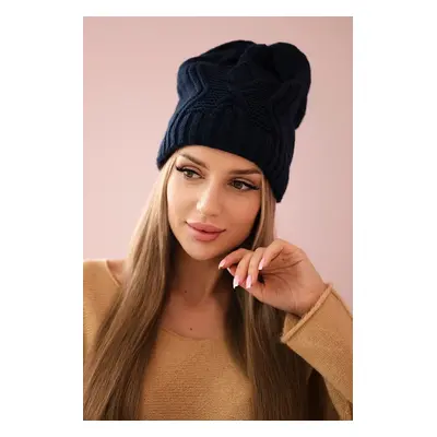 Kesi Cap with fleece Sylwia K244 navy blue