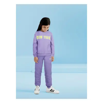 Purple girly sweatshirt name it Lola - Girls