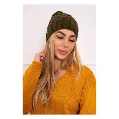 marka niezdefiniowana Cap with fleece Agnieszka K239 khaki