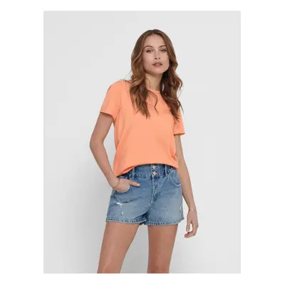 Orange T-shirt with ONLY Fruity - Women