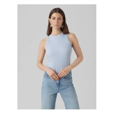 Light blue women's ribbed basic tank top AWARE by VERO MODA Lavend - Women's