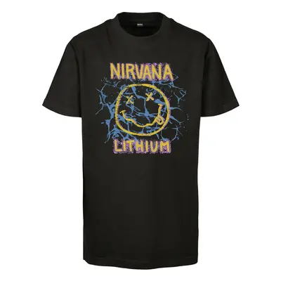 Children's lithium T-shirt Nirvana black