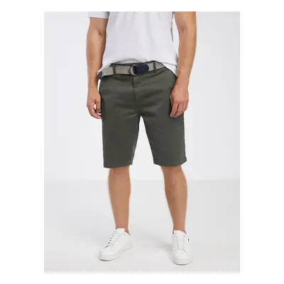 Dark green men's shorts LERROS - Men