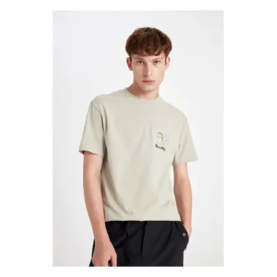 DEFACTO Rick And Morty Regular Fit Crew Neck Short Sleeve T-Shirt