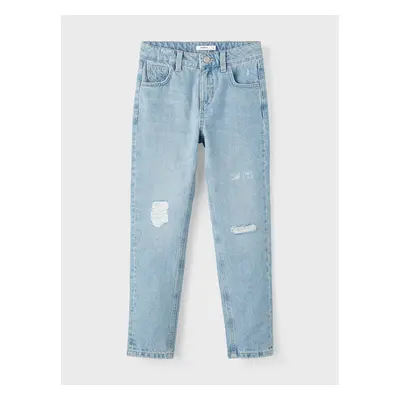 Light blue girls' slim fit jeans with a ripped effect name it Rose - Girls