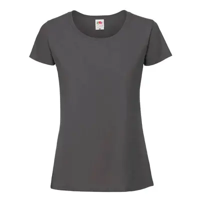 Iconic Ringspun Premium Premium Fruit of the Loom Graphite Women's T-shirt