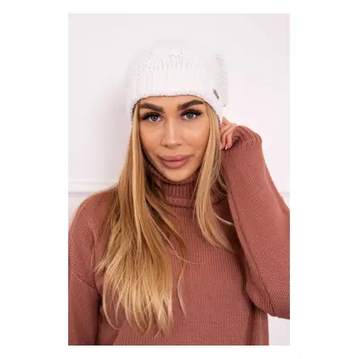 Kesi Cap with fleece Karolina K243 white