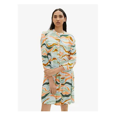 Brown-green women's patterned dress Tom Tailor - Women's