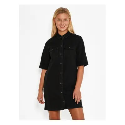 Black Denim Shirt Dress Noisy May Signe - Women