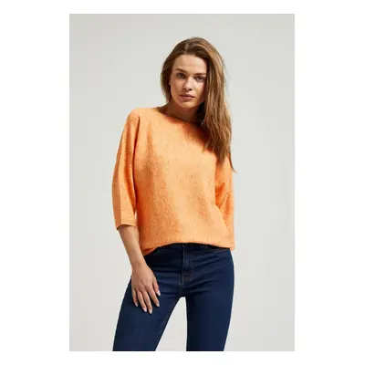 Women's sweater with 3/4 sleeves MOODO - orange