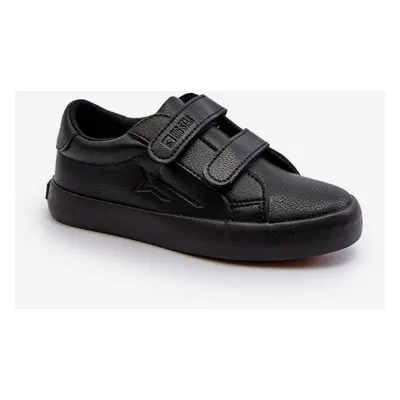 Children's Velcro Sneakers Big Star Black