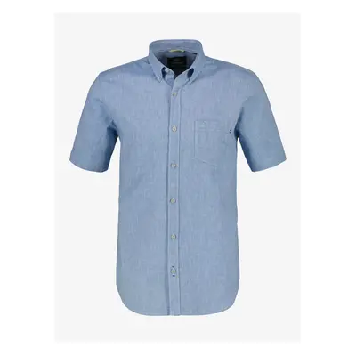 Blue Men's Short Sleeve Shirt LERROS - Men