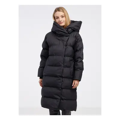 Black Ladies Quilted Winter Coat Noisy May Sky - Women