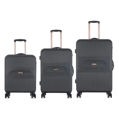 Semiline Unisex's 3-in-1 ABS Suitcases Set T5787-0