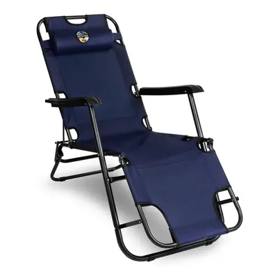 Spokey TAMPICO Warehouse drawing / chaise longue 2in1 dark blue