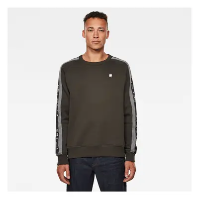 G-STAR Sweatshirt - Sport Heather Stripe r sw l\s dark green