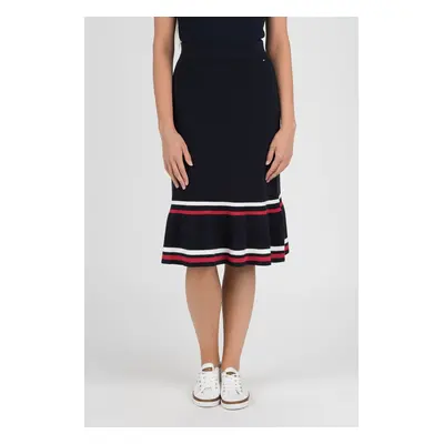 Tommy Hilfiger Skirt - JAZZIE SWTR SKIRT dark blue