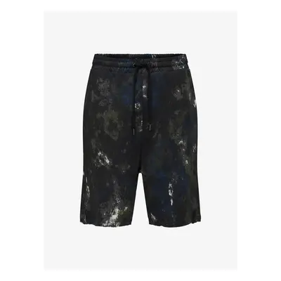 Dark grey patterned sweat shorts ONLY & SONS Lek - Men's