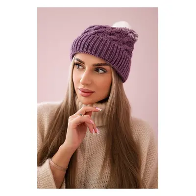 marka niezdefiniowana Cap with fleece Ilona K218 purple+white