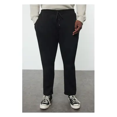 Trendyol Black Regular Cut Plus Size Sweatpants