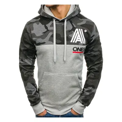 Men's hooded sweatshirt DD53 - grey