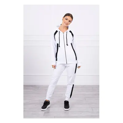 Tracksuit with white stripes