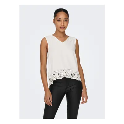 White Womens Top ONLY Sabira - Women