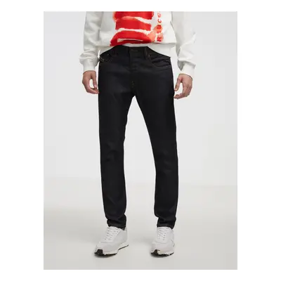 Black Men's Straight Fit Diesel Jeans - Men's