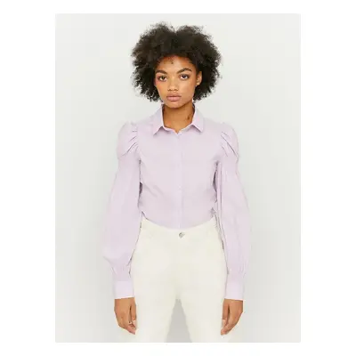 Light purple shirt with gathered sleeves TALLY WEiJL - Women