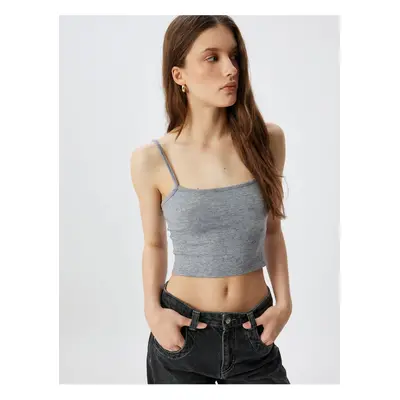 Koton Thin Strap Slim Fit Crop Tank Top