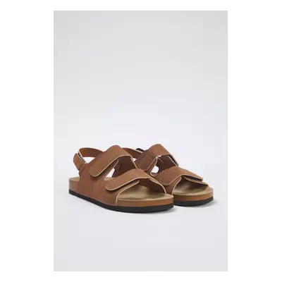 Trendyol Brown Velcro Big Size Kids Sandals