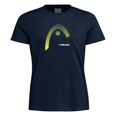 Dámské tričko Head Club Lara T-Shirt Women Dark Blue/Yellow