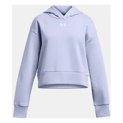 Under Armour Sweatshirt UA Rival Fleece Crop Hoodie-PPL - girls