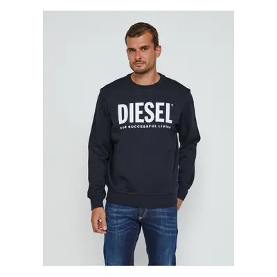 Diesel Sweatshirt - S-GIRK-ECOLOGO SWEAT-SHIR black