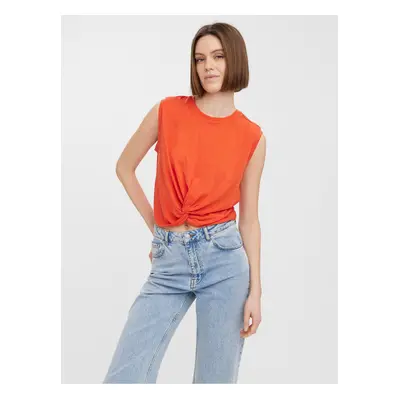 Red crop top VERO MODA June - Women