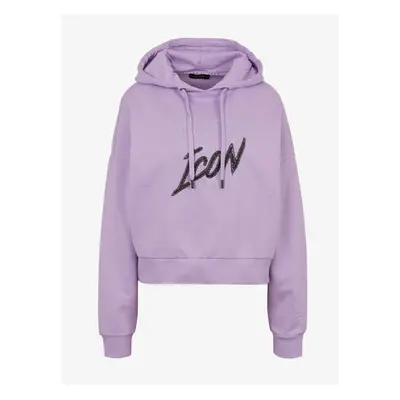 Light purple women's oversized hoodie Guess - Women's