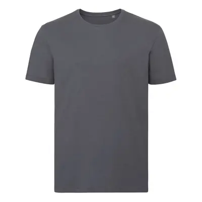 Dark Grey Men's T-shirt Pure Organic Russell