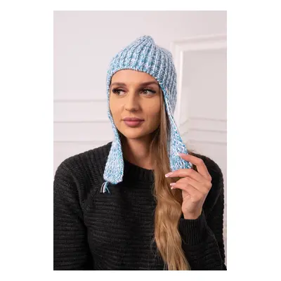 marka niezdefiniowana Women's long eared cap Jana K314 turquoise