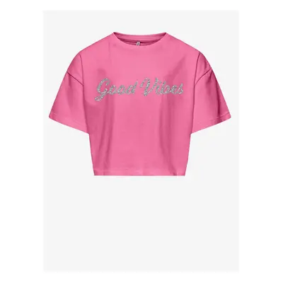 Pink girls' T-shirt ONLY Livia - Girls