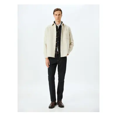 Koton Pocket Detailed Viscose Blend Shirt Jacket