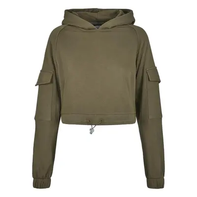 Women's Short Work Hoodies Summer Olive