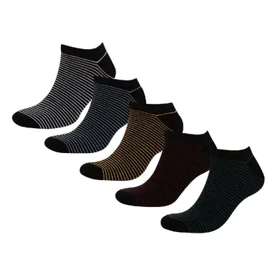 DEFACTO Men's 5-Pack Cotton Ankle Socks