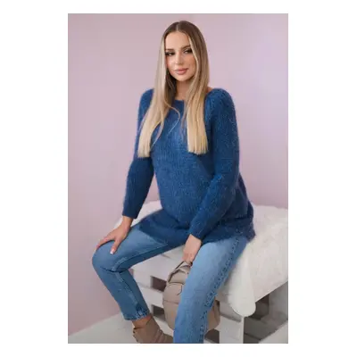 Kesi Włoski Fluffy sweater denim