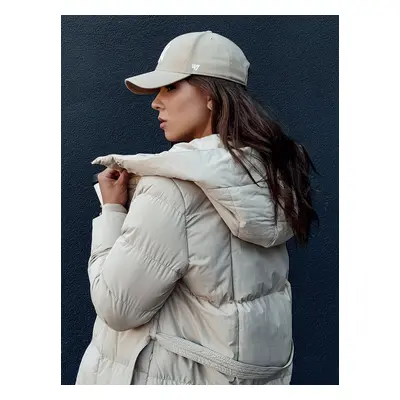 Quilted women's coat CLOUTIQUE beige Dstreet