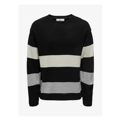 Black patterned sweater ONLY & SONS Jan - Men