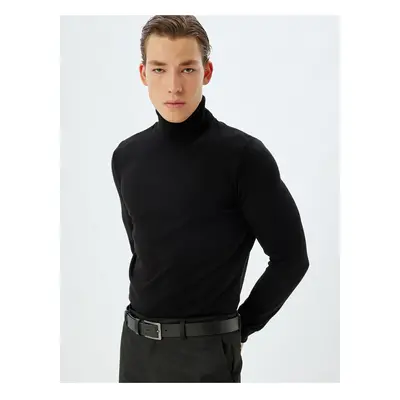 Koton Knitted Sweater Turtleneck Basic Long Sleeve